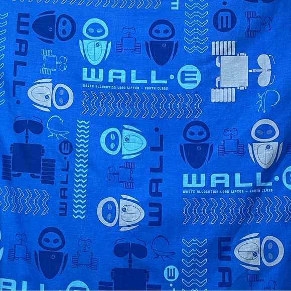 Pixar Wall-e Curtains 4 panels with tie backs 41x63 - Picture 7 of 11